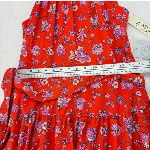 Eliza J Red Floral Midi Dress - Picture 14 of 16